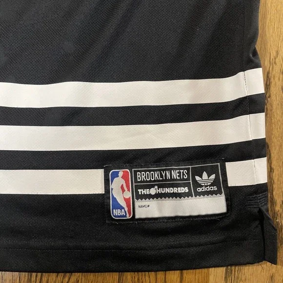 Adidas X The Hundreds NY JERSEY Brooklyn Nets NBA Basketball Size Medium Jersey - Picture 4 of 4